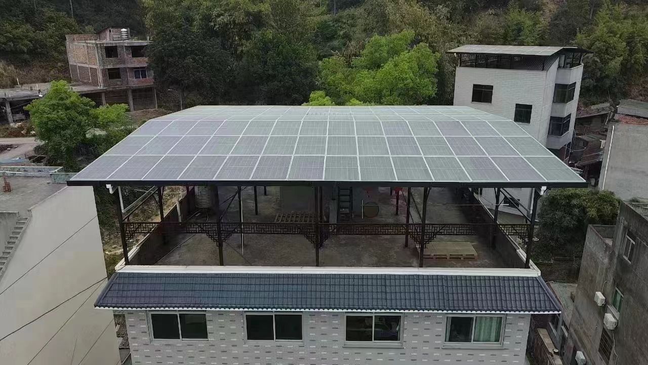 蚌埠15kw+10kwh自建别墅家庭光伏储能系统